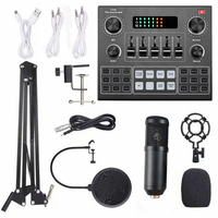 Nouvel équipement de podcast Studio carte son vocale et mélangeurs Bm800 Microphone V9X PRO carte son enregistrement de musique pour Tiktok Live