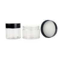 1 oz 4 oz 200ml 250 ml PET Pot 50 ml Food Grade Spice Face Body Cream Powder 50g Pots cosmétiques en plastique avec couvercle pour crème