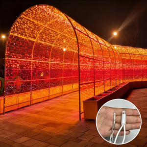 Arche lumineuse LED <span class=keywords><strong>Toprex</strong></span> IP65 en métal pour éclairage de parcs et allées, idéale pour les décorations de Noël, du Nouvel An et d'Halloween, et pour les mariages - Product Image 1
