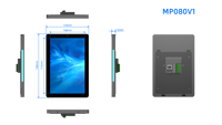 Tableta de Pared con Android 11 y Wi-Fi, Nueva y Personalizada, de 8 Pulgadas, Rockchip, 2+16 GB, NFC, POE, Pantalla Táctil con Luz LED para Salas de Reuniones