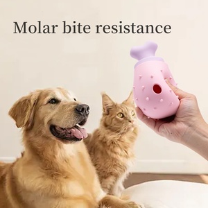 Muslo de pollo inteligente portátil, juguete masticable para perros, antiasfixia, molienda lenta de alimentos, juguete de goma resistente para mascotas - Product Image 2