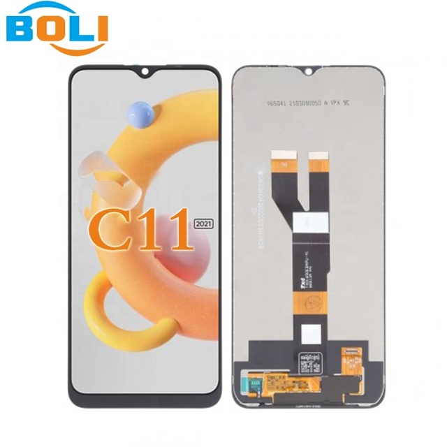 Original 6.5 Inch Black LCD Screen for Oppo Realme C11 2021 LCD DIsplay Touch Screen Digitizer Assembly Replacement