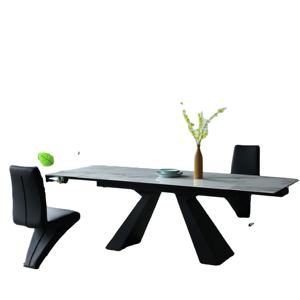 Juego <span class=keywords><strong>de</strong></span> mesa <span class=keywords><strong>de</strong></span> cena extensible con patas <span class=keywords><strong>de</strong></span> metal y cerámica superior, muebles modernos <span class=keywords><strong>de</strong></span> lujo, precio <span class=keywords><strong>de</strong></span> fábrica - Product Image 1