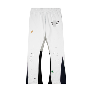 <span class=keywords><strong>Pantaloni</strong></span> Casual <span class=keywords><strong>Lunghi</strong></span> da <span class=keywords><strong>Uomo</strong></span> in <span class=keywords><strong>Cotone</strong></span> Ispirati alle Gallerie, con Stampa Graffiti a Schizzi d'Inchiostro Dipinti a Mano e Patchwork - Product Image 2