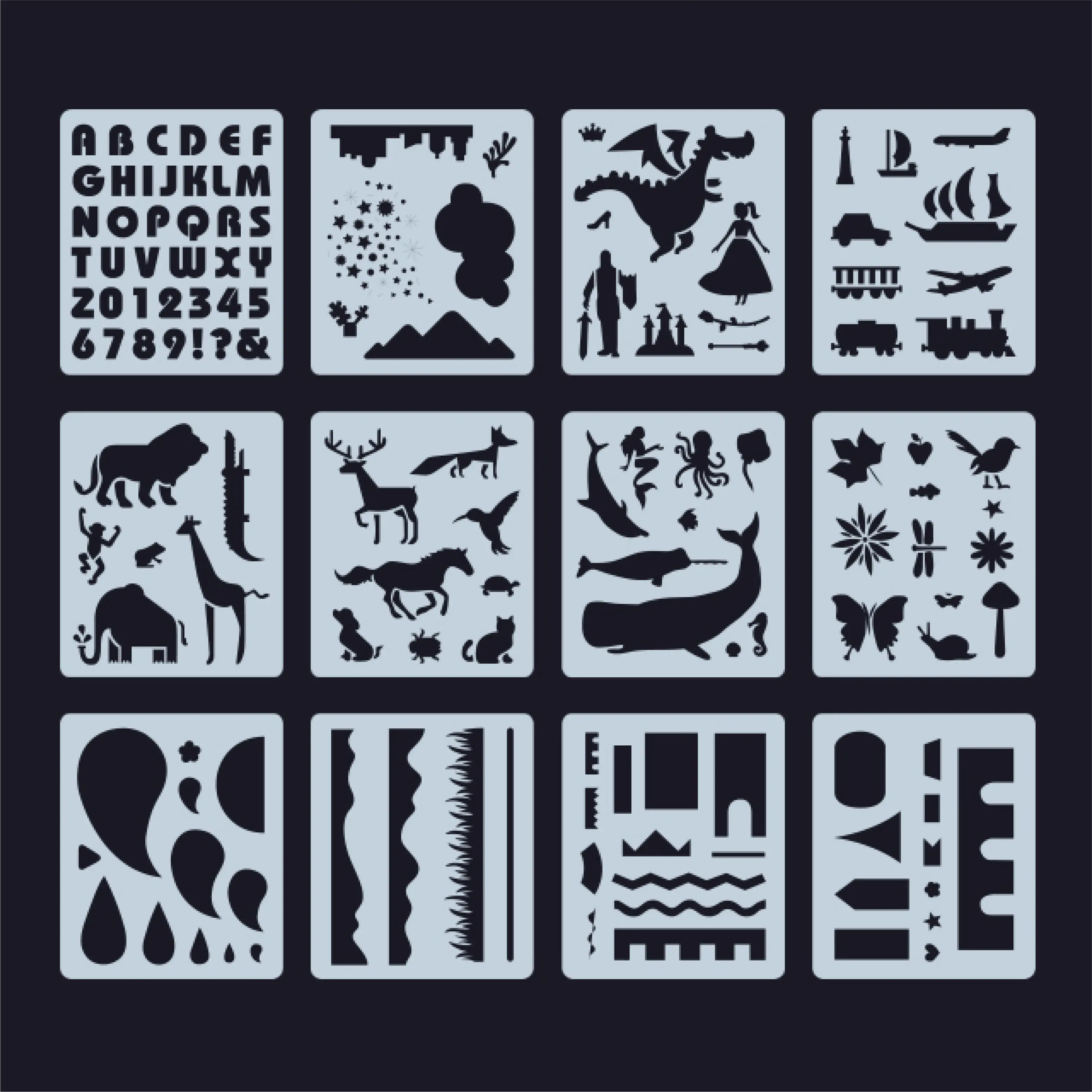 Трафареты для дизайнерских кожаных сумок