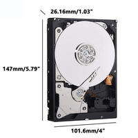 Disque dur NAS d'occasion 4 To, disque dur interne SATA 3 To pour serveur de projection, disque dur de qualité professionnelle