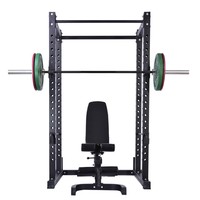 Máquina Smith Yunfa con Soporte para Sentadillas y Jaula de Potencia, Estructura de Acero Inoxidable/Metal, Equipo de Gimnasio Duradero para Uso Comercial