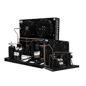 Unidade de compressor semi-hermética 6HP de média e alta temperatura, Compressor: Copeland-ZB45KQ/unidade de condensação refrigerada a ar