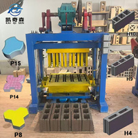 Machine de fabrication de briques 4-40 abordable avec levage automatique, longue durée de vie, machine de moulage de blocs en continu