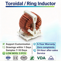 Bobine toroïdale en vrac, noyau d'inductance, fil de cuivre émaillé, montage vertical, 27 mm à 80 mm, pour filtre EMI, fils à souder