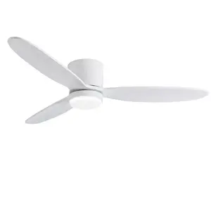 modern white color fan wholesale vintage flush mount install low power ceiling decorative lighting indoor solid wood ceiling fan