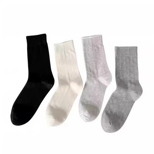 Women Mid Calf Slouch <b>Socks</b> Breathable Solid Color <b>Polyester</b> Spring Summer Casual <b>Socks</b> - Product Image 5