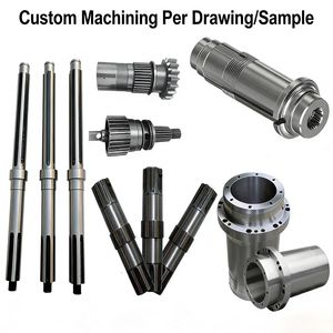 Eje de ventilador de producción en masa de fábrica ISO, eje de rotor de motor, eje estriado para bomba, eje de aire de alta precisión, mecanizado CNC de acero OEM - Product Image 1