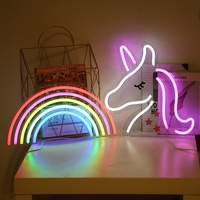 Insegne luminose arcobaleno carino per regalo per bambini parole LED insegne al Neon lampada arcobaleno per decorazione murale decorazioni camera da letto casa