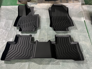 Alfombrillas de Coche de Cuero de Doble Capa TPE 2023 para Toyota RAV4 <span class=keywords><strong>Compass</strong></span>, Alfombrillas de Coche con Diseño de Diamantes de Instalación Portátil que no Sueltan Pelo - Product Image 3