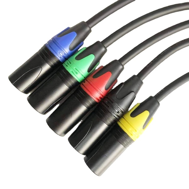 3 PIN Multi-Color XLR Male to Female Cable OEM Hi-End Microphone XLR Connector Cable Wire Line Audio OFC PVC