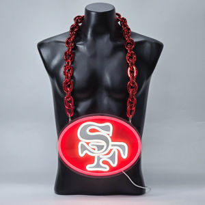 Personalizado Atacado Esportes SF 49ers Acrílico USB Alimentado LED Neon Estilo Logotipo Sinal Fan Cheerleading Suporte Sinal Luminoso - Product Image 1