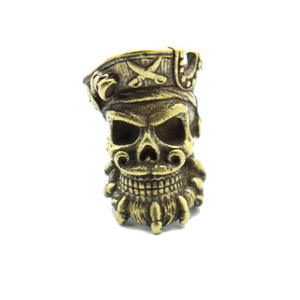 Copper Pirate Knife Lanyard Beads for DIY Keychain <strong>Charms</strong> Knitting Bracelets EDC <strong>Paracord</strong> Beads - Product Image 1