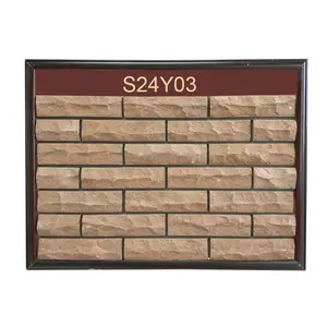 Mattonelle di Clinker ced brick slip mattonelle 240x6011 all'aperto natura argilla custom rock face mattone per parete