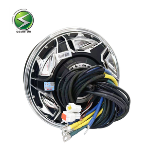 Motor de buje de rueda BLDC sin escobillas QSMOTOR de 12 pulgadas, 20000W, 80H, V5 para scooter y motocicleta con doble sensor Hall - Product Image 1