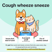 Traitement de la toux canin pour chiens - Soulagement des allergies chez le chien et de l'asthme chez le chat - Compléments pour la santé des chiens et des chats - Probiotiques pour animaux de compagnie
