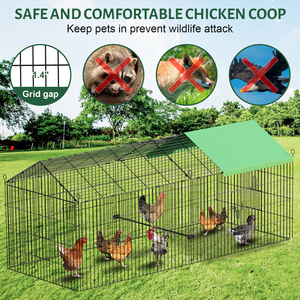 Poulailler en métal personnalisable, installation facile, cages à poules pondeuses en acier renforcé, abri automatique pour <span class=keywords><strong>animaux</strong></span> <span class=keywords><strong>de</strong></span> <span class=keywords><strong>ferme</strong></span>, poulailler - Product Image 2