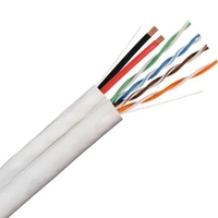 Câble à paire torsadée Cat5e 4 + 2 UTP du fabricant chinois 305m CCTV Power Ethernet Copper pour la mise en réseau