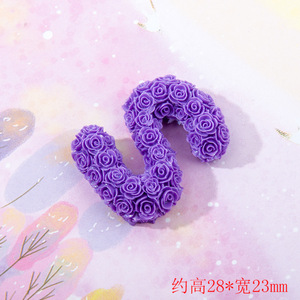 Venta directa 26 moldes de resina con letras en inglés rosa, accesorios para teléfono, fundas basura, dijes, colgante de resina, dijes de resina para Decoración - Product Image 4