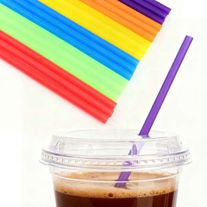 Pailles à boire jetables en <span class=keywords><strong>plastique</strong></span> colorées pour Bubble Tea, Smoothies, Milkshakes et Boba - Product Image 3