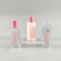 Bouteille PET vide de luxe pour soins personnels soins de la peau sérum Lotion crème pour les yeux crème pour le visage avec bouchon à vis d'étanchéité