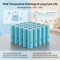 Batterie lithium-ion rechargeable 21700 3.7v 6500mah BAK 65E, cellule cylindrique Li-ion grande capacité