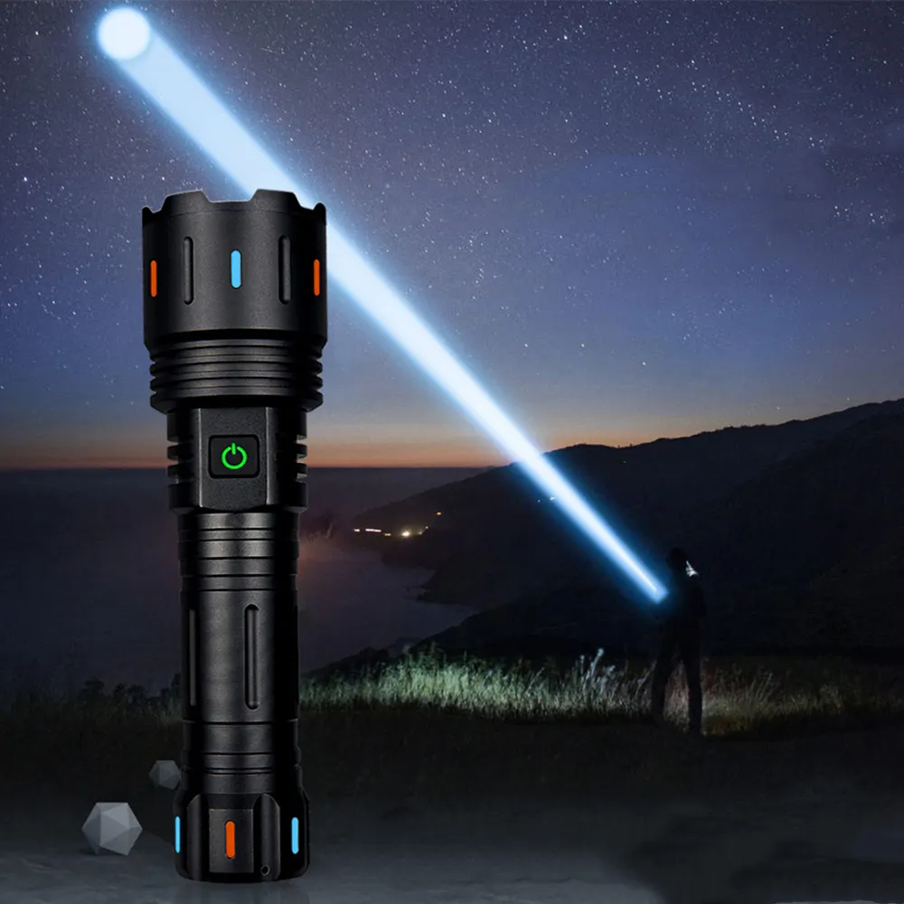 Helius 2023 New Powerful Outdoor 3000M long shot White Laser Type-C Rechargeable usb led torch tactical light flashlights
