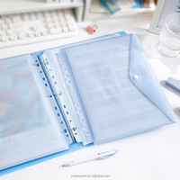Carpeta de Hojas Sueltas A4, Organizador de Documentos Grueso y Duradero, Almacenamiento de Exámenes, Suministros de Oficina para Estudiantes, Venta al Por Mayor de Fábrica
