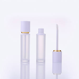 Tubes de gloss à lèvres en plastique vides 8 ml, contenants d'emballage cosmétique, tubes de baume à lèvres avec bouchons à pinceau rose, blanc ou noir - Product Image 5