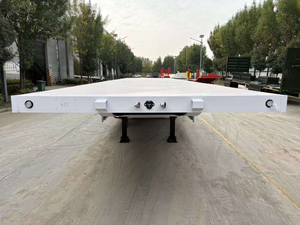 Remorques semi-remorques porte-conteneurs à plateau plat neuves et d'<span class=keywords><strong>occasion</strong></span>, 40 pieds, 2, <span class=keywords><strong>3</strong></span> ou 4 essieux, pour transport maritime - Product Image 2