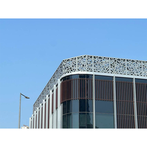 Panneau métallique perforé décoratif d'extérieur Panneau <span class=keywords><strong>Mashrabiya</strong></span> découpé au laser Revêtement mural extérieur en tôle Panneau mural en aluminium - Product Image 4