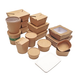 Thức ăn nhanh container khoai tây chiên Takeaway nhà hàng bao bì Burger <span class=keywords><strong>Box</strong></span> cho Sushi khoai tây chiên bé thực phẩm UV lớp phủ in ấn - Product Image 2