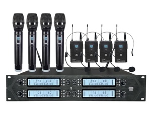 Sistema de Micrófonos Inalámbricos de Mano Metálicos UHF de 8 Canales Voxfull OEM, Audio Profesional para Iglesia y <span class=keywords><strong>Karaoke</strong></span> - Product Image 6
