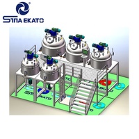 Machine de fabrication de détergent liquide multifonctionnelle en promotion avec moteur et pompe SUS304/SUS316L pour le broyage de produits chimiques et de shampoings