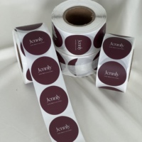 Individuelle Rote Runde Selbstklebende Etiketten mit Gedrucktem Logo für Parfüm-, Lippenstift- und Lotion-Verpackungen mit Vierfarbdruck