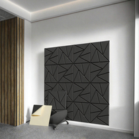 Panneaux acoustiques en fibre de polyester au design moderne pour salons, chambres, appartements, hôtels