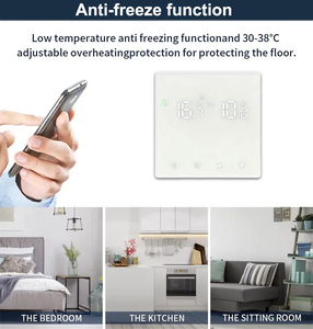 Termostato Inteligente WiFi Tuya con Pantalla <span class=keywords><strong>a</strong></span> Color, para Calefacción por Suelo Radiante Eléctrico, Caldera <span class=keywords><strong>de</strong></span> <span class=keywords><strong>Agua</strong></span>/<span class=keywords><strong>Gas</strong></span>, Control <span class=keywords><strong>de</strong></span> Temperatura, Diseño Moderno - Product Image 4
