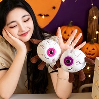 Porte-clés poupée œil de démon transfrontalier pour Halloween, nouveauté farce, cadeau de fête, jouet en peluche unisexe de 15 cm pour les 14 ans et plus