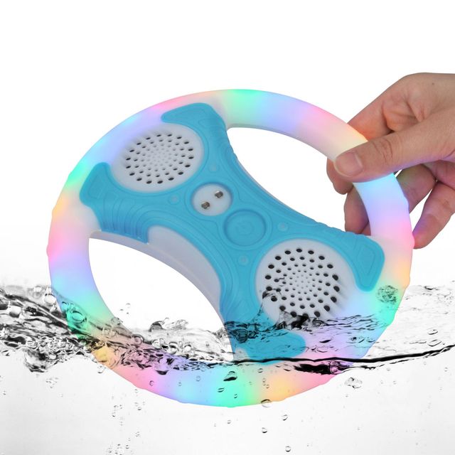 Neon LED Wireless IPX7 Floating Portable Multi-functional Smart LanYa Music Speaker Pool Swimming Water Speaker Light Plastic