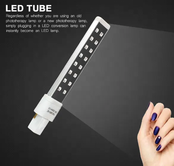 Shenniu — MIni Tube intelligent Portable Led UV, 9W, double Source de lumière, 16 lampes, perles de manucure, lampe pour ongles, Gel