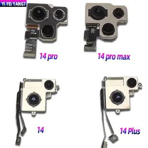 Ban Đầu Thay Thế Phía Sau Trở Lại Máy Ảnh Với Cảm Biến Cho <span class=keywords><strong>Iphone</strong></span> 14 Pro Max 14 Cộng Với 13 12 11 XS X Max Trở Lại Máy Ảnh Màu Xanh Ánh Sáng Focusin - Product Image 1