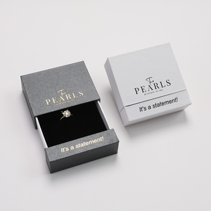 Eco Friendly Custom Logo Jewelry Packaging Paper Box Ring Necklace Drawer <b>Gift</b> Lid Paper Box Jewellery <b>Gift</b> Set Boxes - Product Image 2