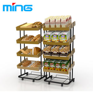 Supermarkt-Bäckerei Maßgefertigtes Werbe-Regal Brot-Präsentation - Product Image 5