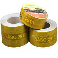 Produit de sécurité routière, réflecteur de camion métallisé SASO 2913, ruban réfléchissant pour véhicule
