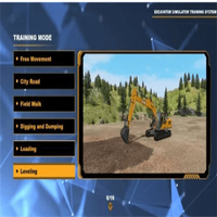 Simulador de conducción de construcción, simulador de excavadora, práctica, operación, simulación de excavadora